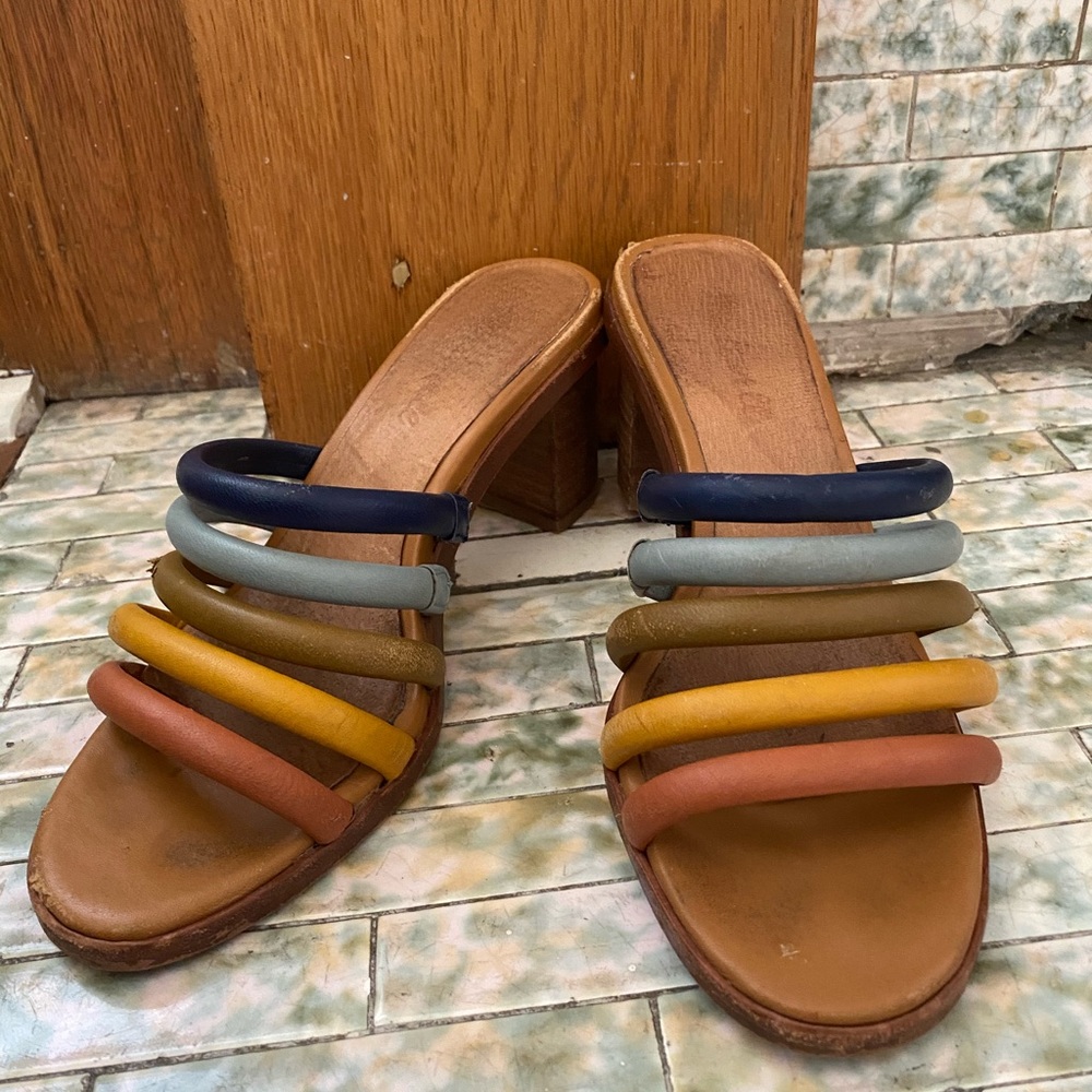 Rainbow wedges by Madewell